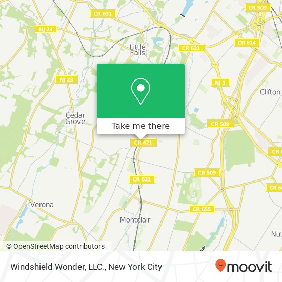 Mapa de Windshield Wonder, LLC.