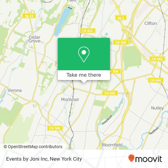 Events by Joni Inc map