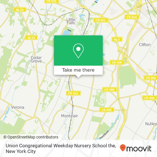 Mapa de Union Congregational Weekday Nursery School the