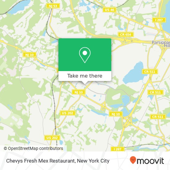 Mapa de Chevys Fresh Mex Restaurant