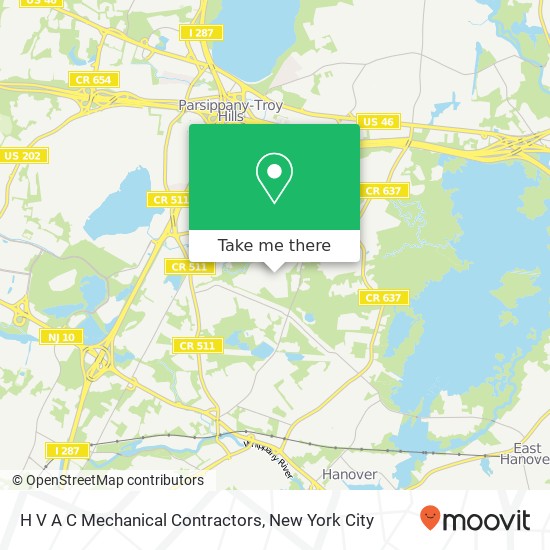 H V A C Mechanical Contractors map