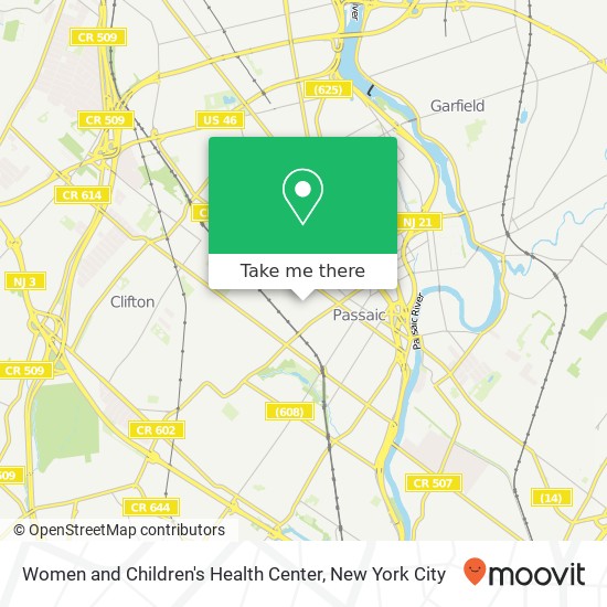 Women and Children's Health Center map