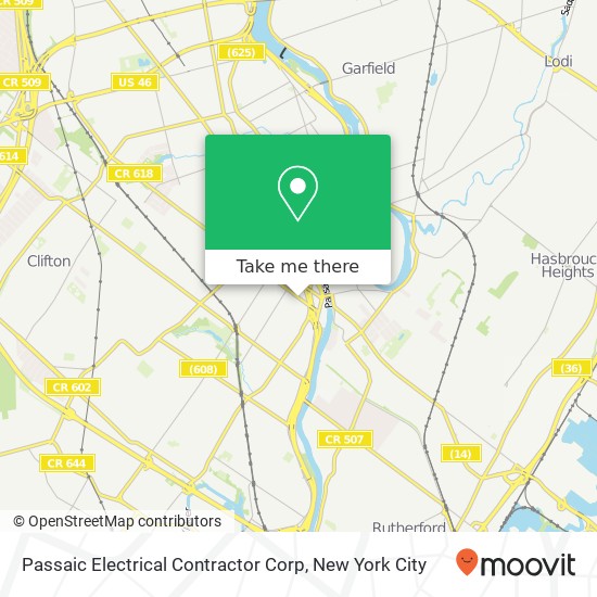 Passaic Electrical Contractor Corp map