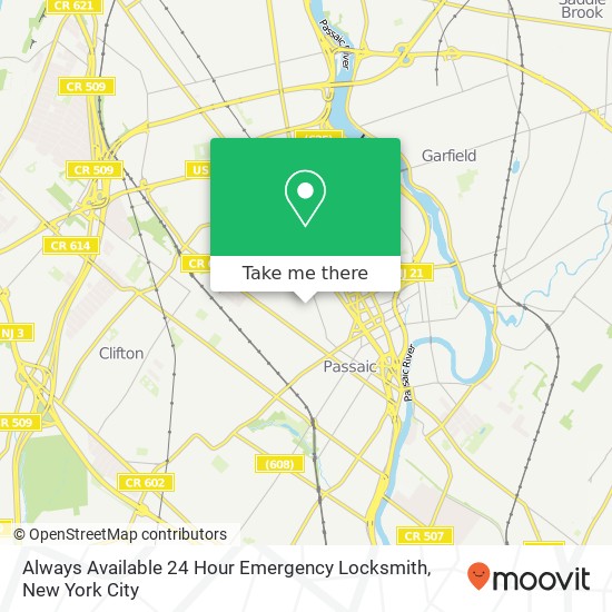 Mapa de Always Available 24 Hour Emergency Locksmith