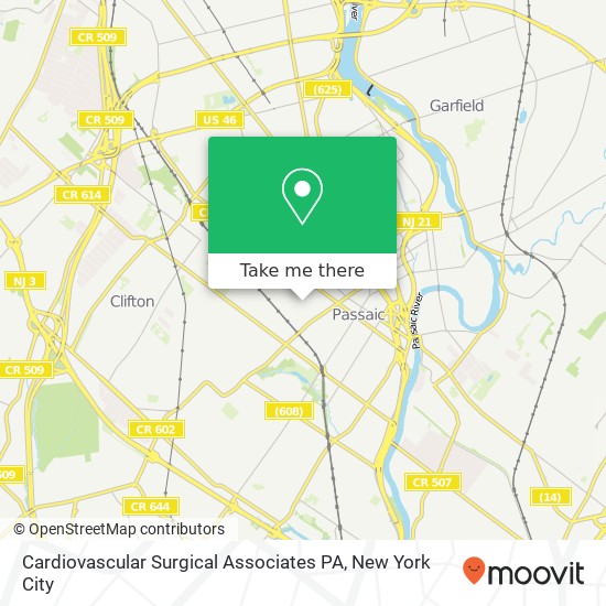 Cardiovascular Surgical Associates PA map