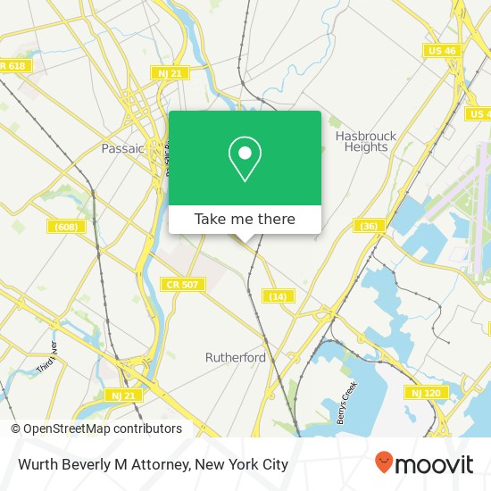 Wurth Beverly M Attorney map