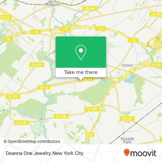 Mapa de Deanna One Jewelry