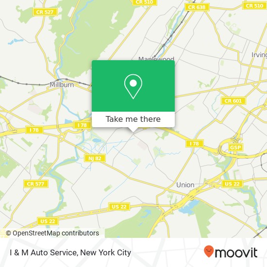 I & M Auto Service map