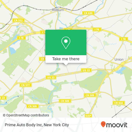 Prime Auto Body Inc map