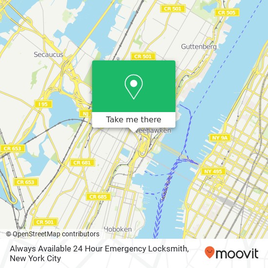 Mapa de Always Available 24 Hour Emergency Locksmith