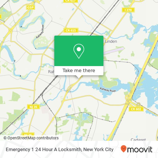 Mapa de Emergency 1 24 Hour A Locksmith