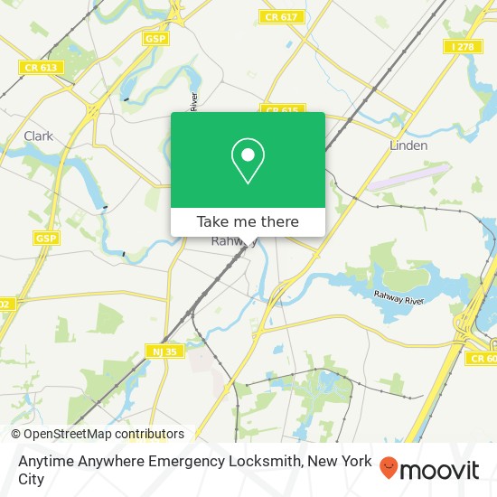 Anytime Anywhere Emergency Locksmith map