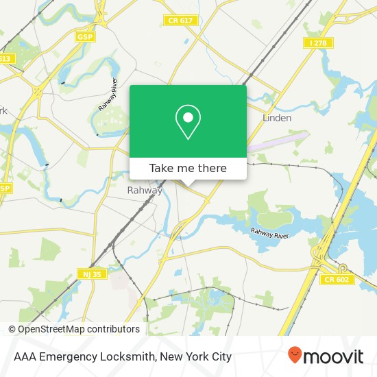 AAA Emergency Locksmith map