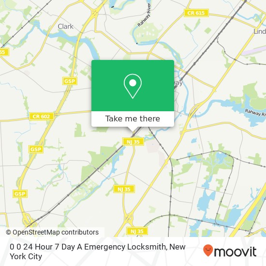 Mapa de 0 0 24 Hour 7 Day A Emergency Locksmith