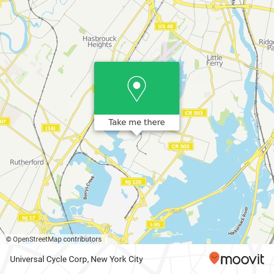 Universal Cycle Corp map