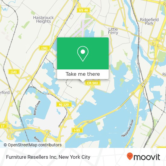 Furniture Resellers Inc map