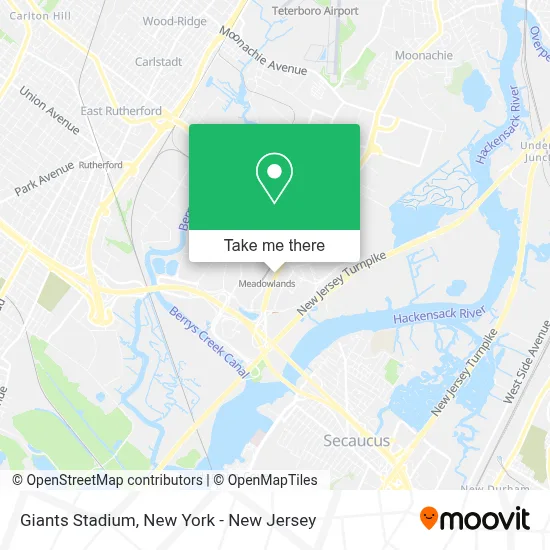 Giants Stadium map