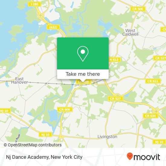 Mapa de Nj Dance Academy