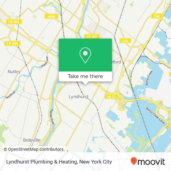 Lyndhurst Plumbing & Heating map