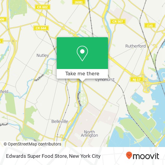 Mapa de Edwards Super Food Store