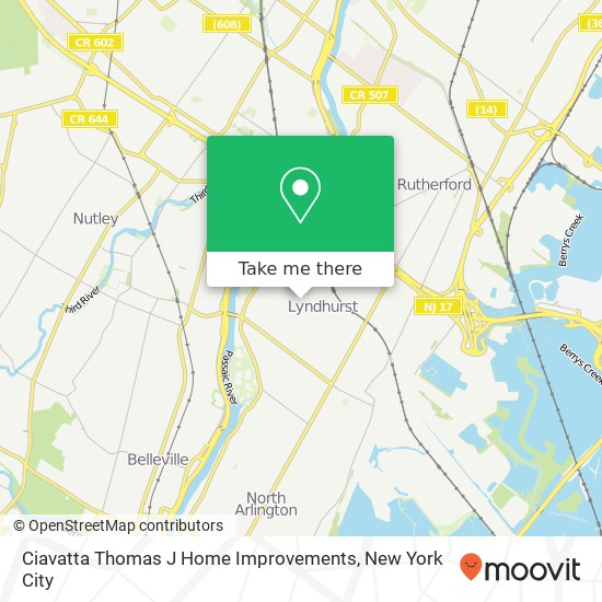 Mapa de Ciavatta Thomas J Home Improvements