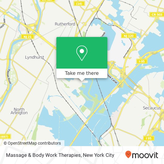 Massage & Body Work Therapies map