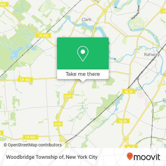 Mapa de Woodbridge Township of