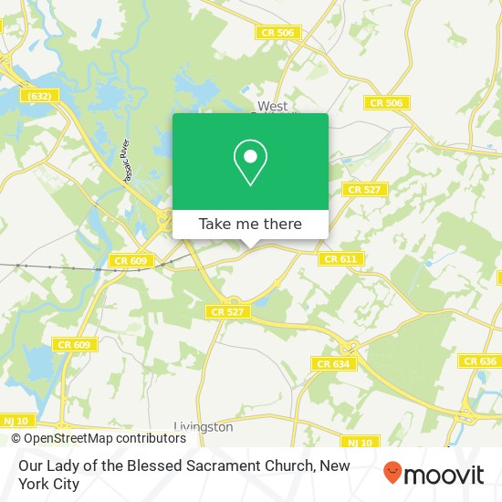 Our Lady of the Blessed Sacrament Church map