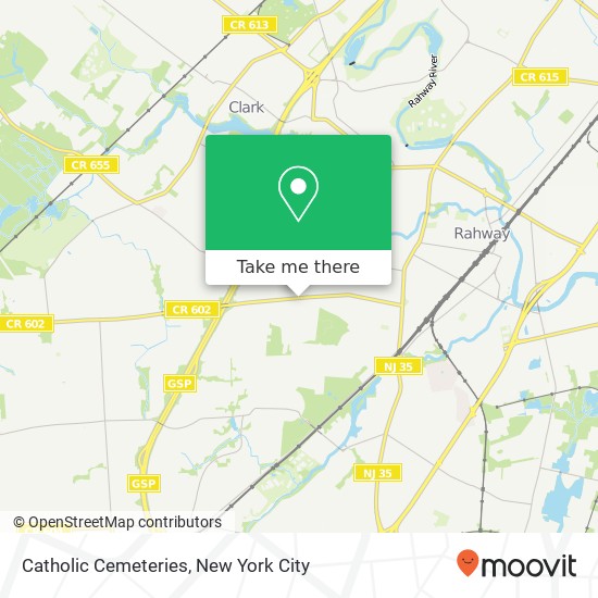 Catholic Cemeteries map