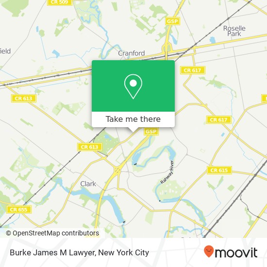 Burke James M Lawyer map