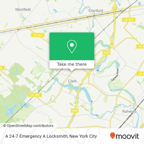 A 24-7 Emergency A Locksmith map