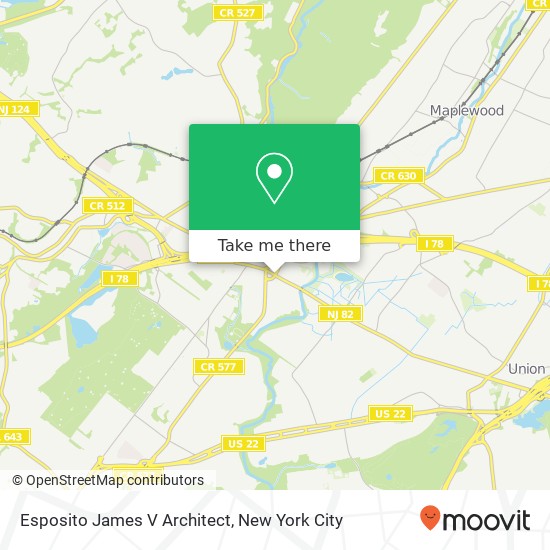 Esposito James V Architect map