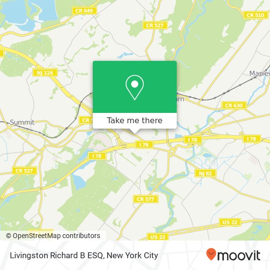 Mapa de Livingston Richard B ESQ