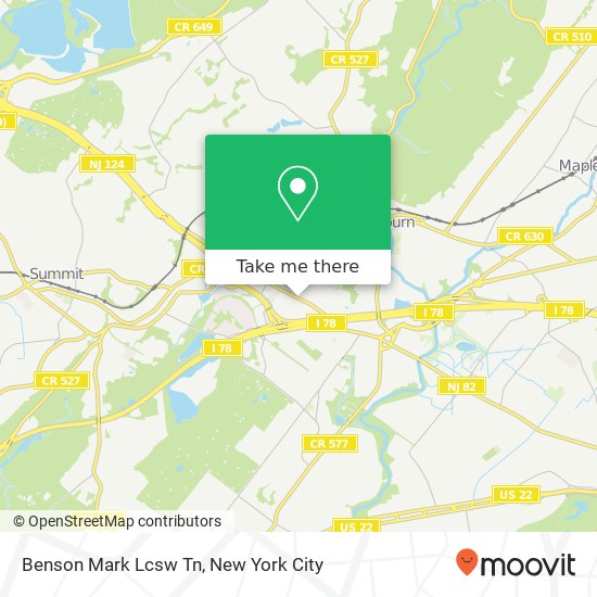 Benson Mark Lcsw Tn map