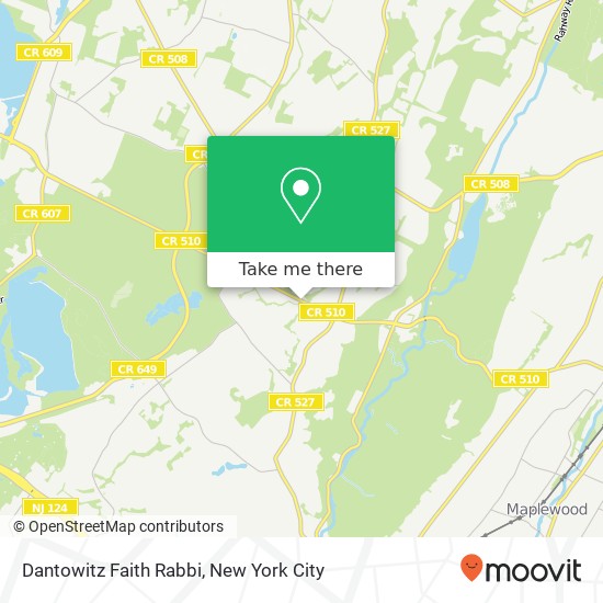 Mapa de Dantowitz Faith Rabbi