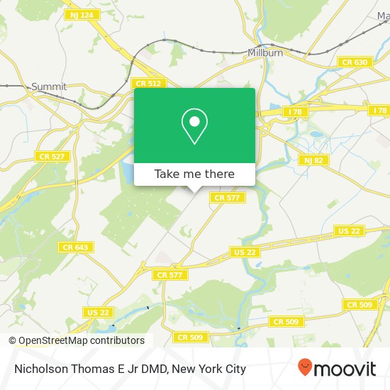 Nicholson Thomas E Jr DMD map