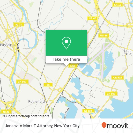 Janeczko Mark T Attorney map