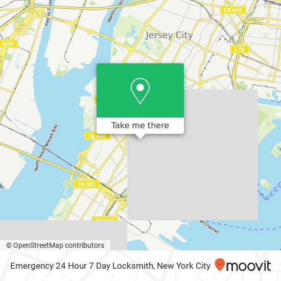 Emergency 24 Hour 7 Day Locksmith map