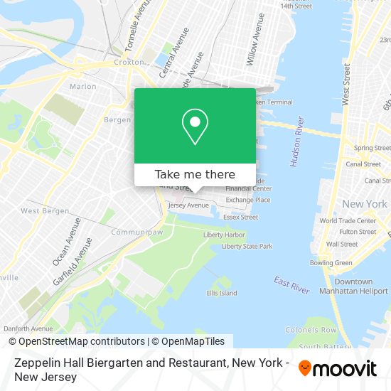 Mapa de Zeppelin Hall Biergarten and Restaurant