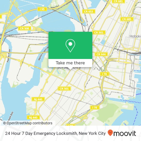 Mapa de 24 Hour 7 Day Emergency Locksmith