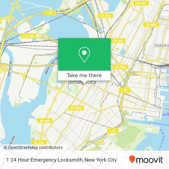 1 24 Hour Emergency Locksmith map