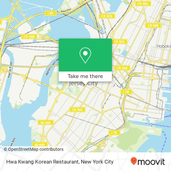 Mapa de Hwa Kwang Korean Restaurant