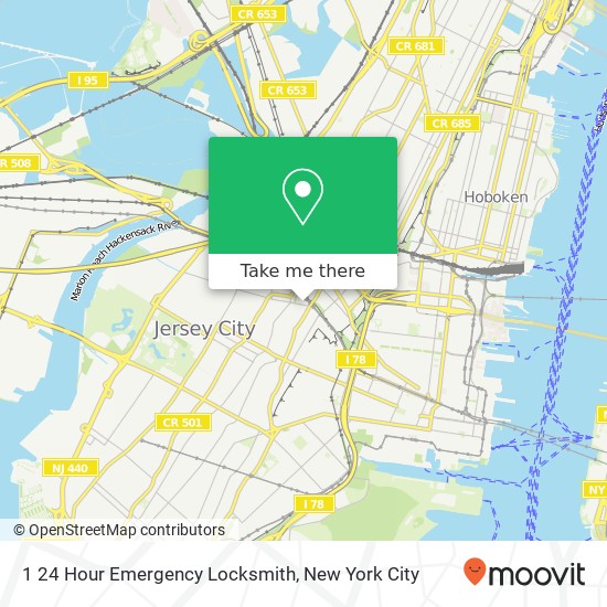 1 24 Hour Emergency Locksmith map