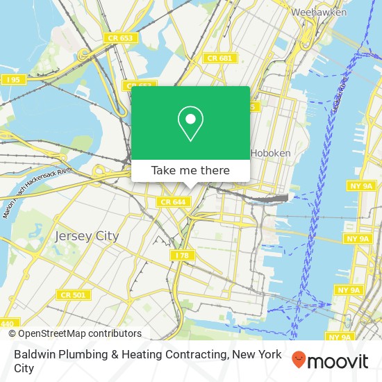 Baldwin Plumbing & Heating Contracting map