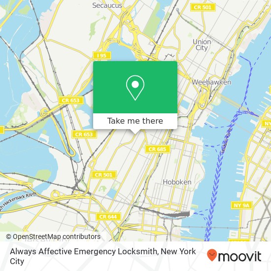 Mapa de Always Affective Emergency Locksmith