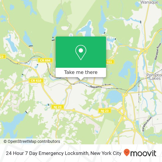 24 Hour 7 Day Emergency Locksmith map