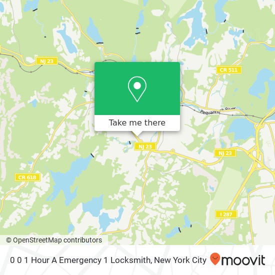 Mapa de 0 0 1 Hour A Emergency 1 Locksmith