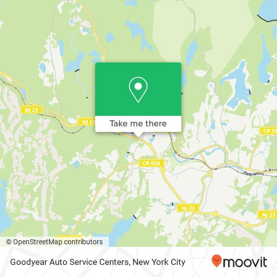 Mapa de Goodyear Auto Service Centers