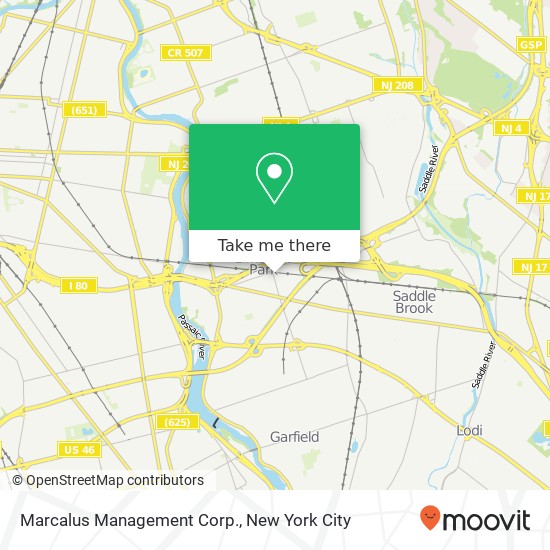 Marcalus Management Corp. map