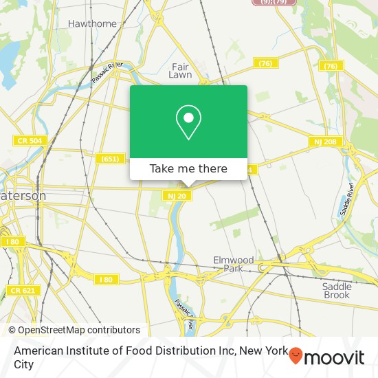 American Institute of Food Distribution Inc map